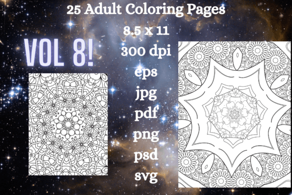 25 Adult Coloring Pages: Graphics & Coloring Pages Amp