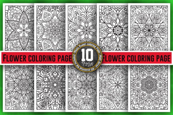 Adult Coloring Page KDP-Bundle: Graphics & Coloring Pages Amp