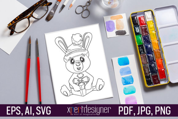 Christmas Coloring Page for Kids Vol-12: Graphics & Coloring Pages Amp
