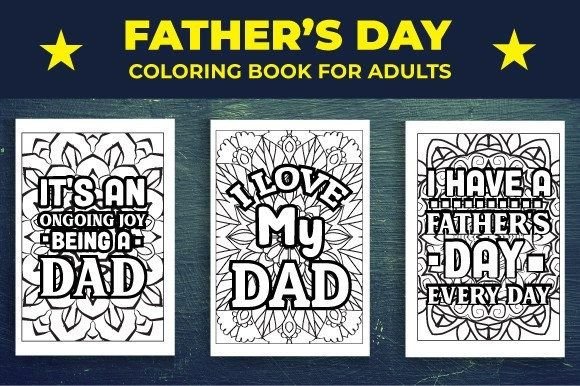Fathers Day Coloring Page for Adults