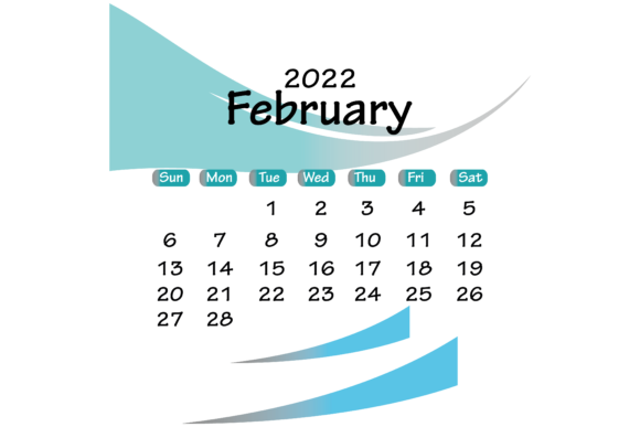 February 2022 Calendar Templates: Graphics & Print Templates