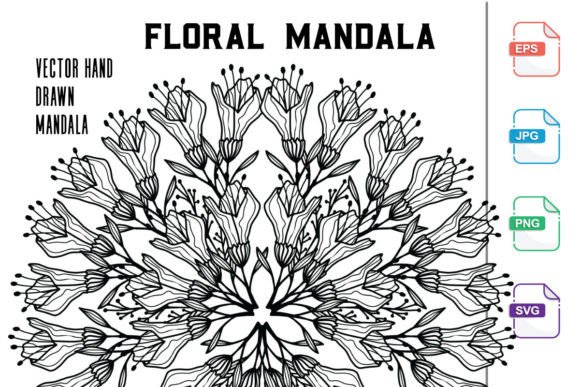 Flower Mandalas Coloring for Book: Graphics & Coloring Pages Amp