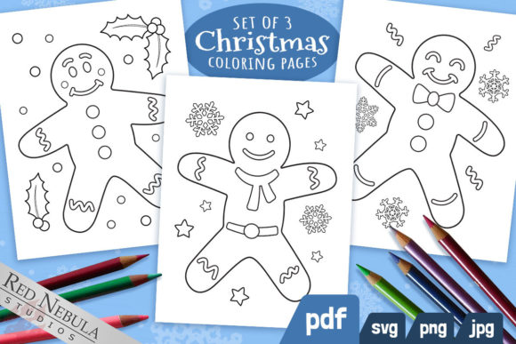 Gingerbread Man Coloring Pages: Graphics & Coloring Pages Amp