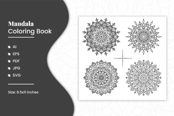 Mandala Coloring Book 4 in 1 Graphics & Pages Amp Review