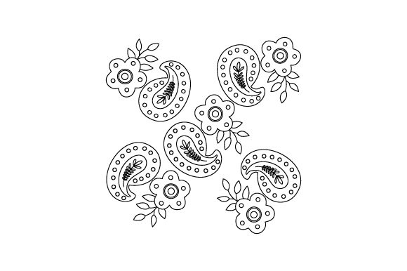 Paisley Pattern Coloring Page Crafts & Designs Amp